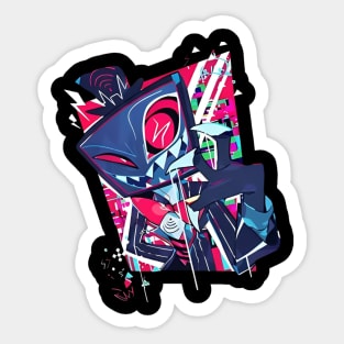 Hazbin Hotel Xmas Pajamas, Hazbin Hotel, Angel Dust Christmas Pajamas, Vox Women Pajamas, Vox Christmas Pajamas Sticker